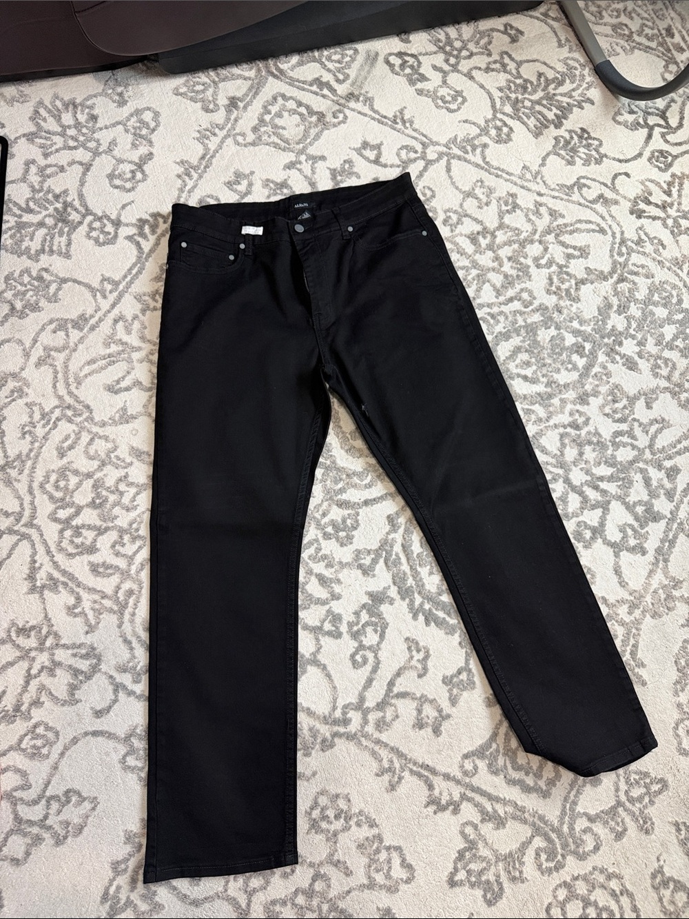Alfani Black Straight-Leg Jeans